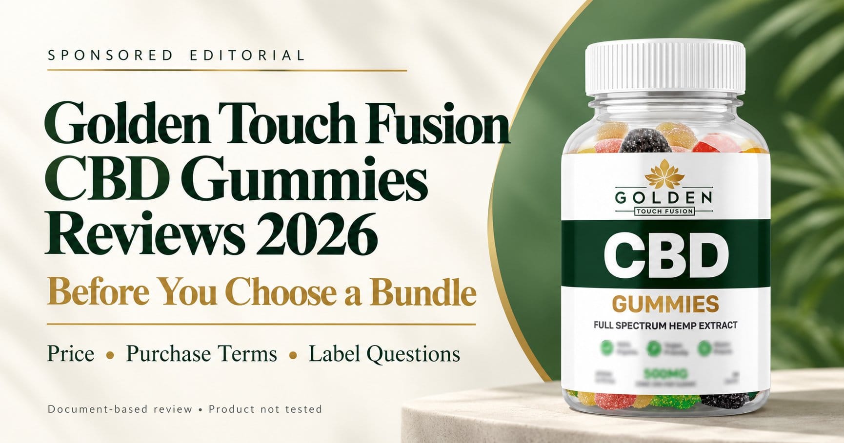 Golden Touch Fusion CBD Gummies Reviews 2026: Could These Gummies Fit Your  Daily Routine? A Closer Look at the Brand's Full-Spectrum Claims and  Pricing | Newswire