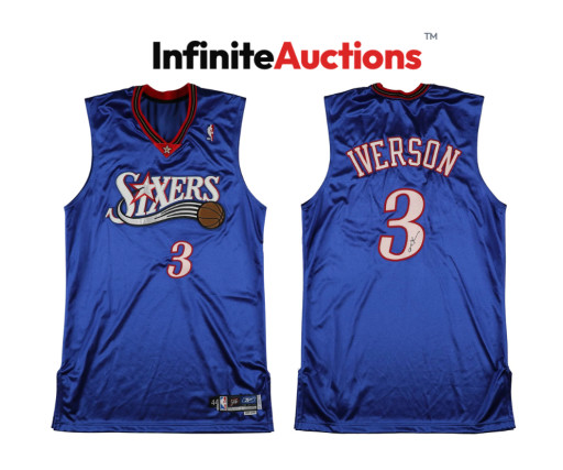 Sotheby's Just Sold an Iverson Jersey for $192K - Now Bid on This Rare Photo-Matched Iverson Jersey Before Infinite Auctions Closes Saturday