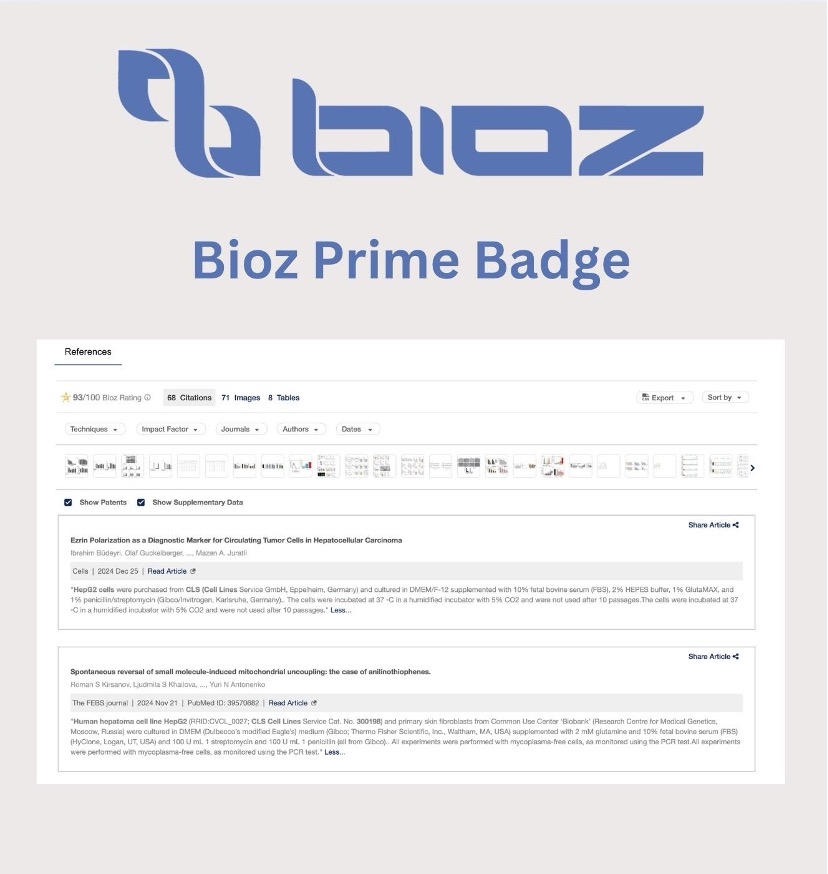 Bioz Prime Badge