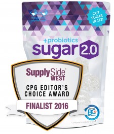 Sugar 2.0 + Probiotics Named 2016 CPG Editor's Choice Award Finalist
