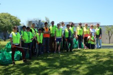 Scientologists in San Jose take part in the city's Earth Day cleanup