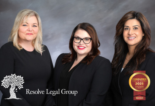 Resolve Legal Group Receives Consumer Choice Award for Family Law in Southern Alberta