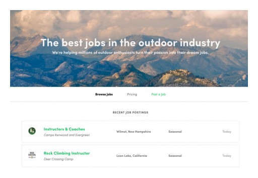 The Outbound Launches a Job Board for Their 3.6+ Million Outdoor Enthusiasts