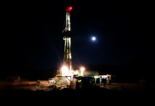 Julie #3 drilling at night