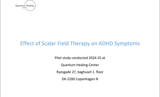 Early Clinical Study Shows Promising ADHD Symptom Improvements with Scalar Field Therapy