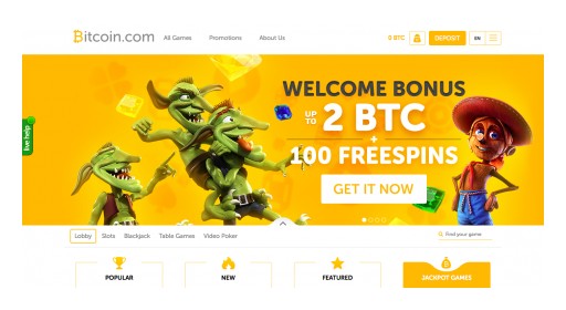Bitcoin.com Launches Bitcoin Casino With Over 1000 Games and Free Bitcoin Bonus