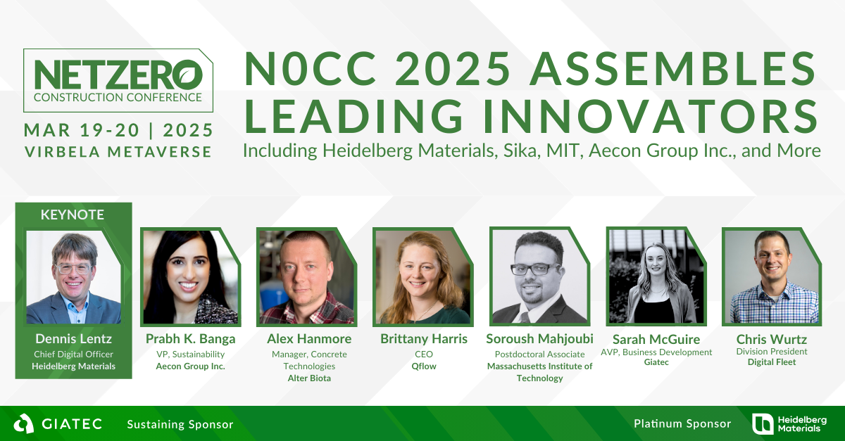 Giatec's 2025 Net Zero Construction Conference Assembles Leading Innovators From Heidelberg Material