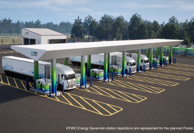 HTWO Energy Savannah Refueling Bay