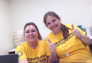 Ms. Diana Pedroni (right), Public Affairs Director of the Church of Scientology Miami and a few dozen Scientology Volunteer Ministers will be at the Church of Scientology Miami, available to help.