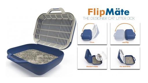FlipMate Reinvents the Litter Box to Make Cat Households Even Happier by Eliminating the Messy Headaches