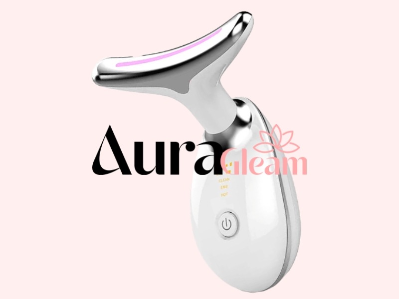 AuraGleam EMS Facial Massager Review: LED Light Therapy Device for Firm,  Radiant Skin at Home