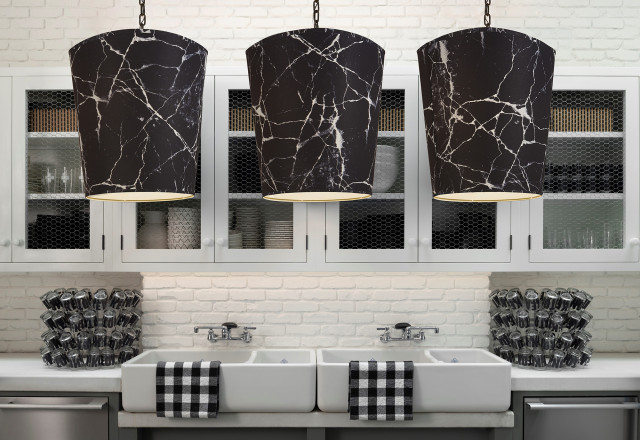 Calcite Marble Tapered Shade from Keaton Industries
