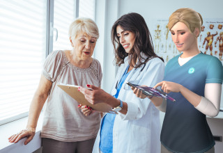 Clinician and Patient with Addison Avatar