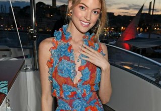 Martha Hunt at Launch Party