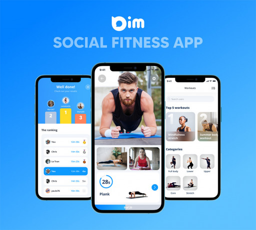 Stay-at-Home Fitness Becomes Even More Social Than the Gym With 'Bim - Social Fitness App'