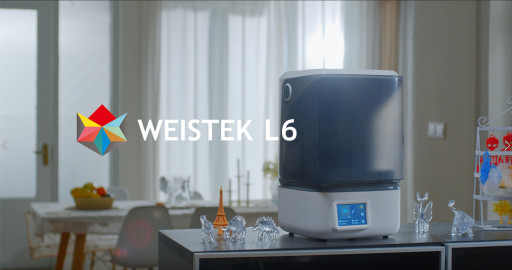 Weistek Announces Kickstarter Launch of Weistek L6, A Next-Gen 2K SLA 3D Printer for the Home