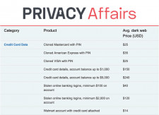 Dark Web Price Index 2021