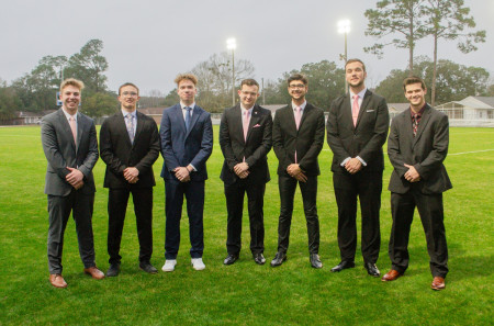 Blake Alma (centered) at Pensacola Christian College