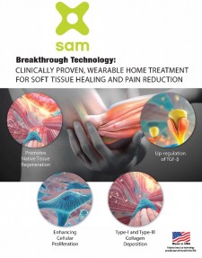 sam® is a breakthrough medical innovation to accelerate the remodeling of tissue and collagen matrix rebuilding. Manufactured in the USA.