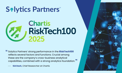 Solytics Partners Excels in Chartis RiskTech100® 2025, Leading Innovation in Risk & Compliance Technology