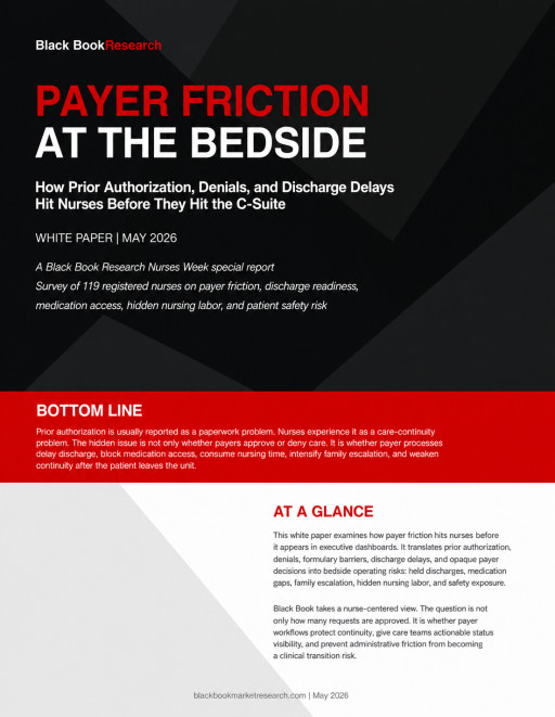 Black Book Nurses Week Survey: Payer Delays Are Reaching the Bedside Before Hospital C-Suite Sees the Damage