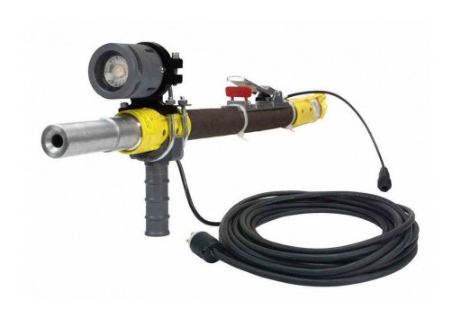 Larson Electronics Releases 18W Work Area Nozzle Mount LED Blasting Gun Light w/Handle, 24V DC