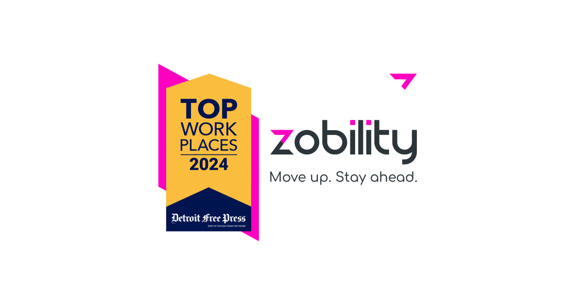 Zobility Named Michigan Top Workplaces 2024 by Detroit Free Press