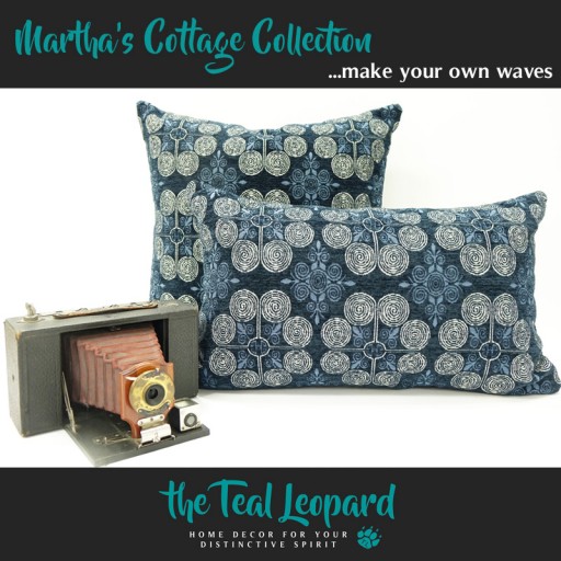 The Teal Leopard Introduces Martha's Vineyard Inspired Pillow Collection