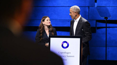 Sahra-Josephine Hjorth and President Obama