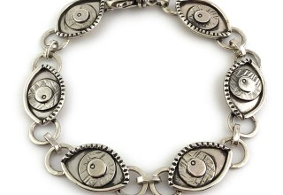 Sterling Silver Evil Eye Bracelet