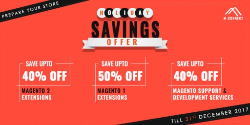 M-Connect Media Announces 2017 Holiday Savings Offers on Magento Extensions, Development & Support Services