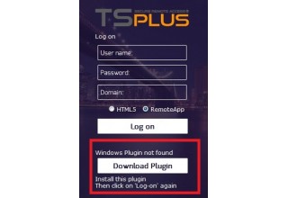 TSplus RemoteApp plugin