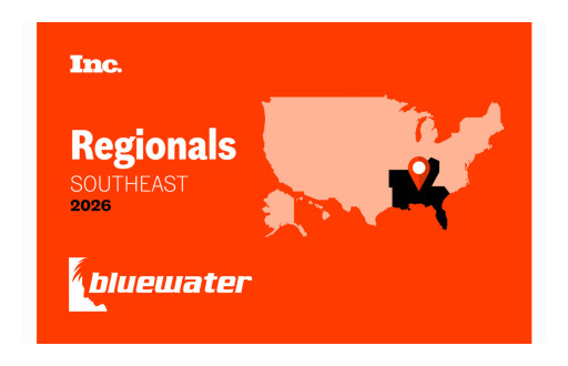 Inc. Names Bluewater to Its 2026 List of the Fastest-Growing Private Companies in the Southeast