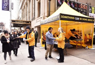 Volunteer Ministers tent in New York City