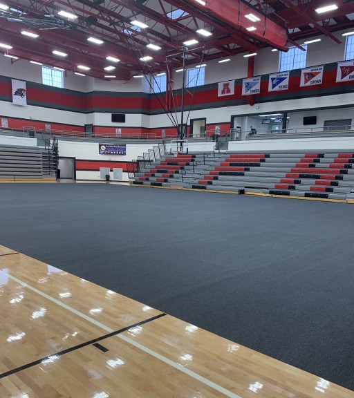 Greatmats Floor Cover Carpet Tiles Protect American Fork High School School Gym Floor