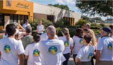  The Way to Happiness Association cleanup launches from the Martin Luther King Center in the Greenwood neighborhood of Clearwater, Florida.