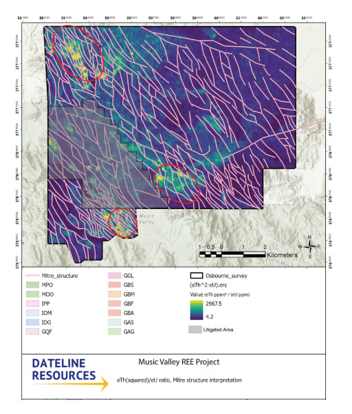 Interpretation of High-Resolution Geophysics at Music Valley HREE Project