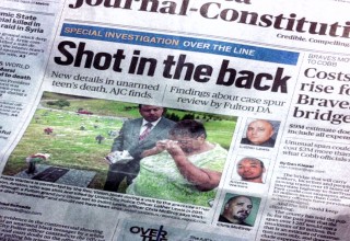 Atlanta Journal-Contitution Front Page Story, May 17, 2015