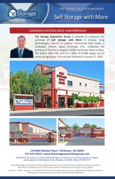 Self Storage with More Closing Announcement