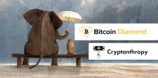 Bitcoin Diamond and Cryptanthropy Logos
