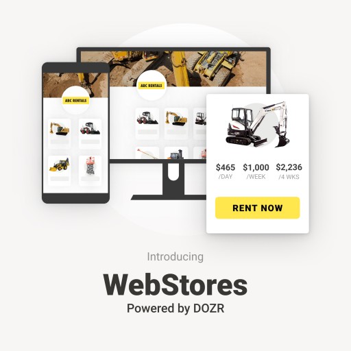 DOZR Unveils WebStores, First-Ever Ecommerce Online Equipment Rental Software