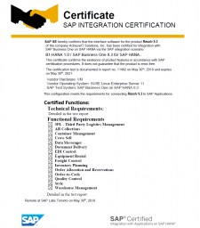 SAP Integration Certification
