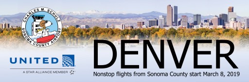 Fly From Northern California Wine Country to the Rockies Starting March 2019