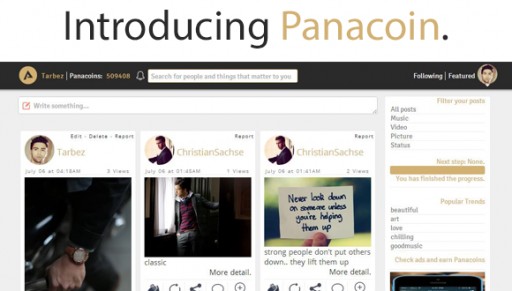 Panacoin Announces the Launch of A Social Media Breakthrough