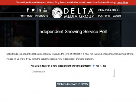 Delta Media: Would you use a new, independent showing service?