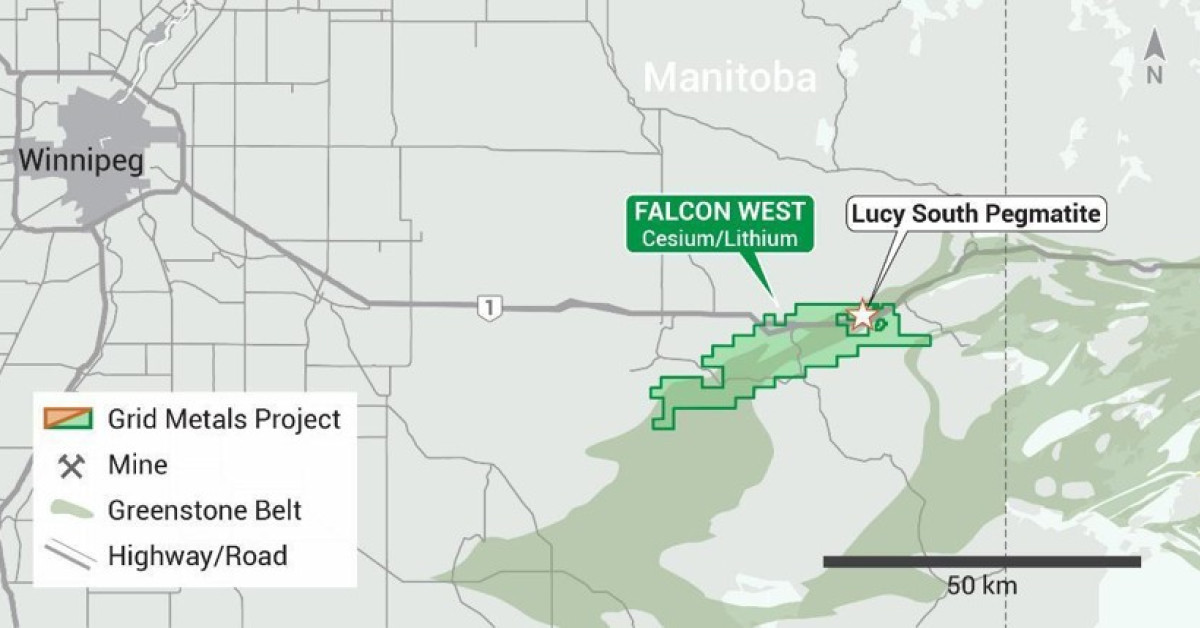 Grid Metals Enters Into Joint Venture Agreement with Avenir Minerals for Falcon West Cesium Project