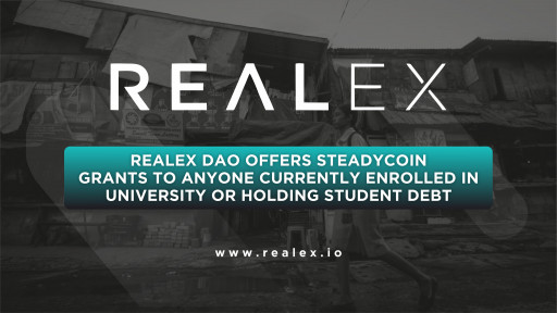 RealEx DAO is Offering Crypto Real Estate Steadycoin Awards to Anyone Currently Enrolled in University or Holding Student Debt