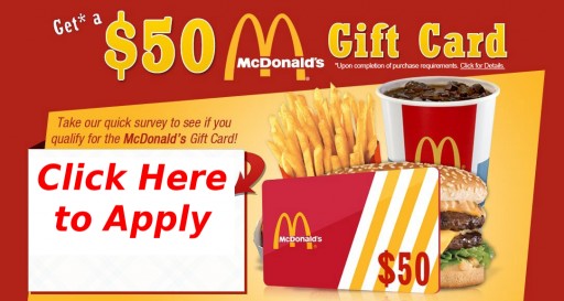 McDonald's $50 Gift Card Giveaway (Limited Time)