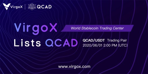 VirgoX Lists Canadian Dollar Stablecoin QCAD, Aiming to Establish a World Stablecoin Trading Center