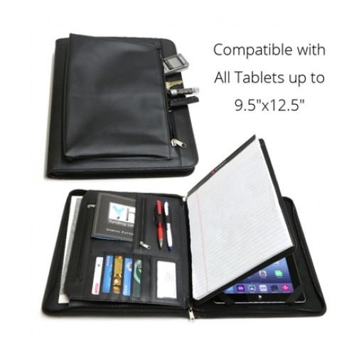 iPhone Life Magazine Reviews Sunrise Hitek's Business Leather Portfolio for iPad and Other Tablets
